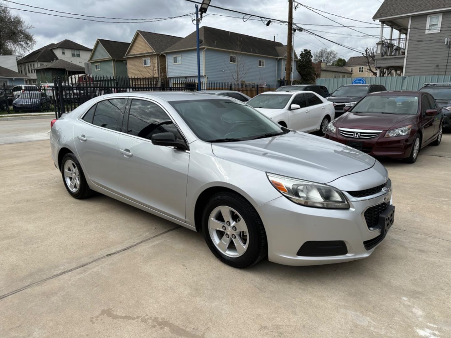 2014 Silver /Silver Chevrolet Malibu LS Fleet (1G11A5SL5EF) with an 2.5L L4 DOHC 16V engine, 6-Speed Automatic transmission, located at 1501 West 15th St., Houston, 77008, (713) 869-2925, 29.797941, -95.411789 - Photo#1